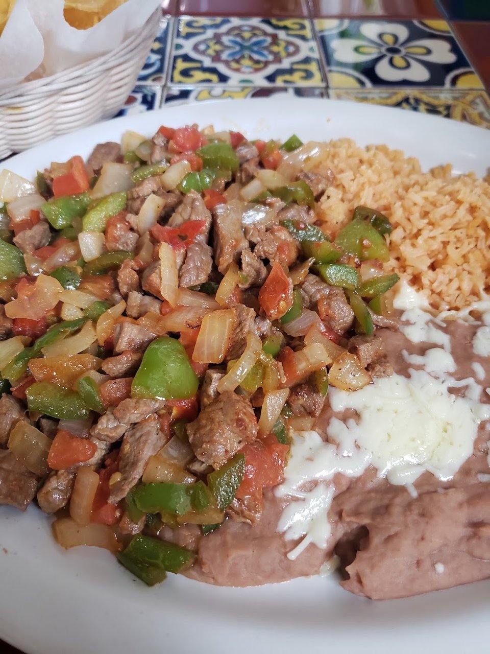 Bistec a La Mexicana