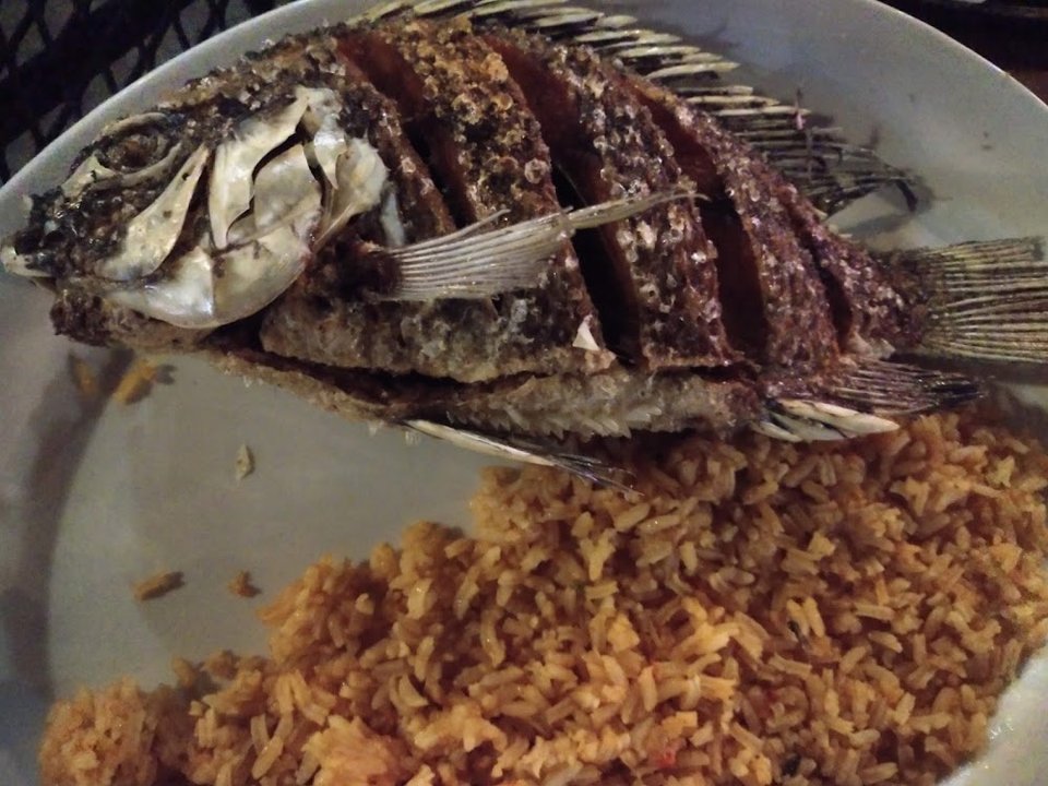 Fried Talapia with Rice